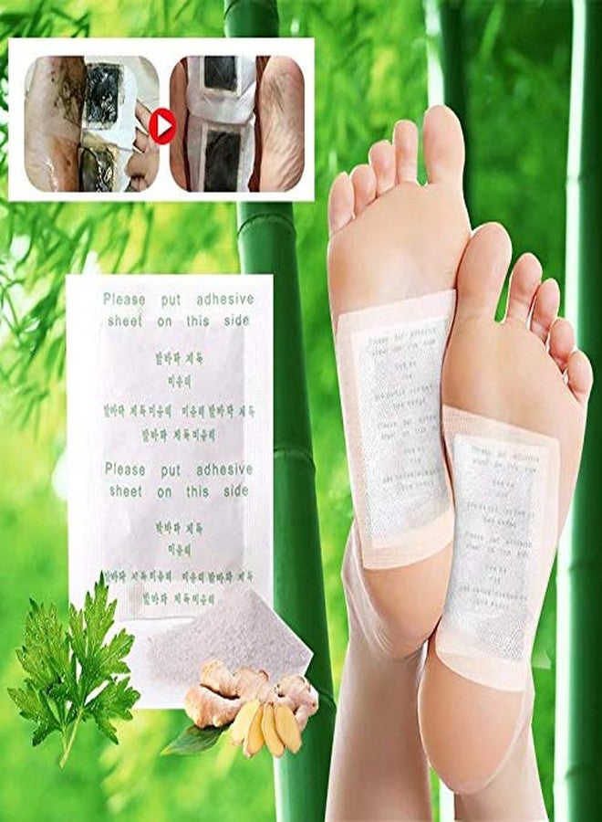 maguja Foot Pads maguja 100Pcs Foot Pads for Foot Care Ginger Foot Patch with Natural Ingredients Bamboo Vinegar and Ginger Powder - Image 3